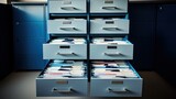 File cabinet open drawer full of files