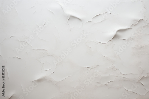 Surface de plâtre et peinture blanche craquelée