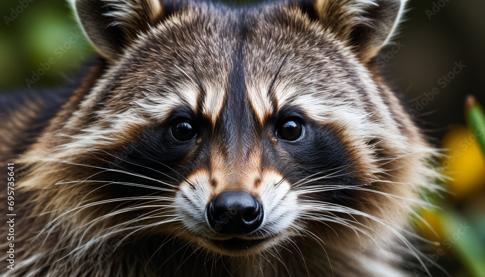 Close-Up of a Raccoon: A Glimpse into the Wild