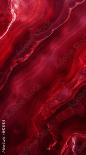 Abstract red marble background, 3D render.