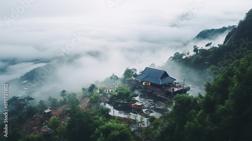Rainy season is one of the most favorite travelling season .Tourist can enjoy scenic view full of fresh air, greenery and beautiful sea of fog on mountain top make it unforgettable. © Nazia