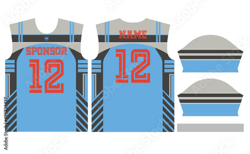 Vector american football jersey disegn  photo