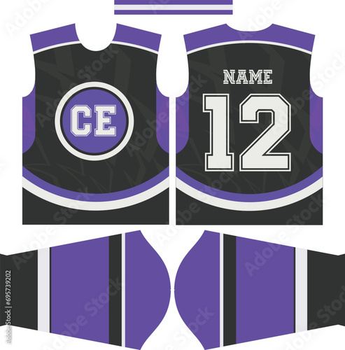 Canvas Print American hockey jersey design