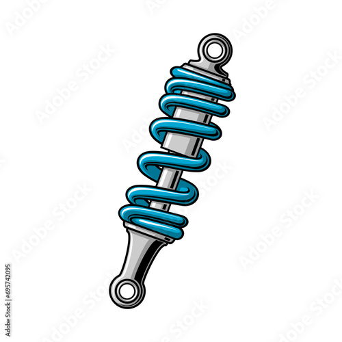 Shockbreaker motor vector design on white background  photo