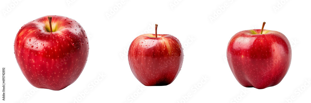Fresh and Fruity: Vibrant Apple Varieties with Transparent Backdrop Fresh and Fruity: Vibrant Apple Varieties with Transparent Backdrop