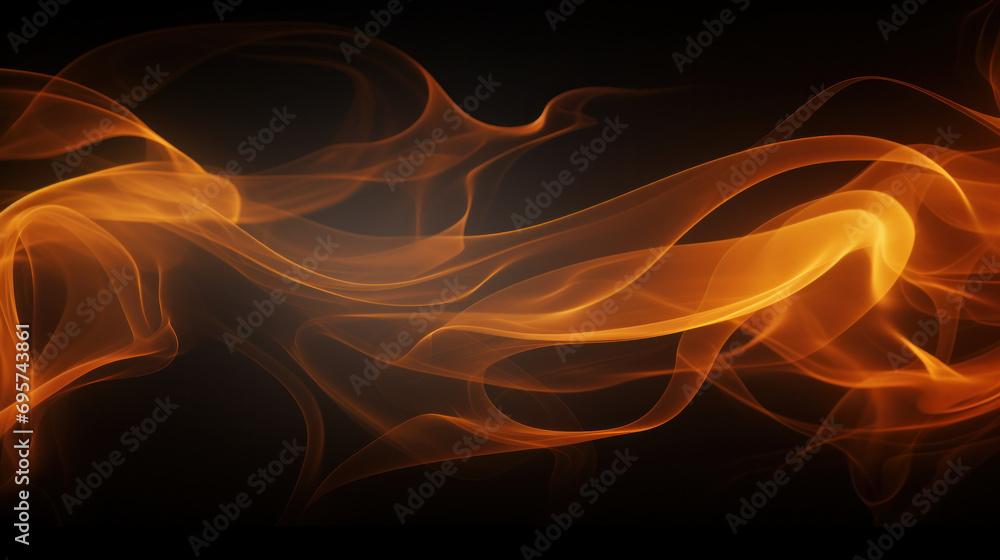 Obraz premium Background of Smoke movement patterns.