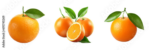 Vibrant Tangerine: Exquisite Fruit in Isolated Detail