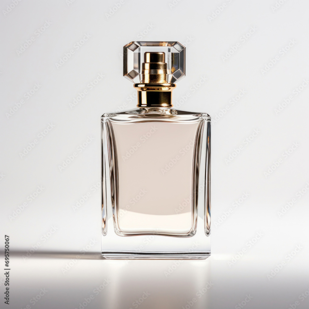 A perfume bottle on white background. A perfume bottle on white background.