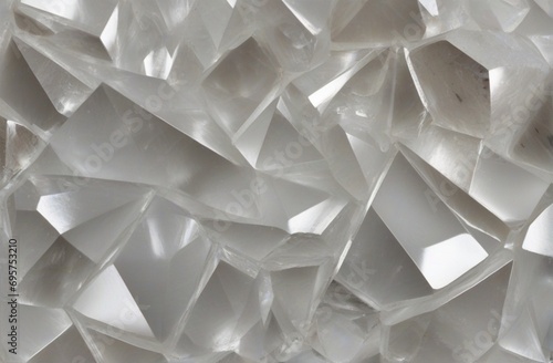 White crystal background texture from AI Generative