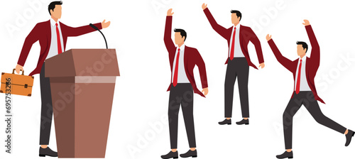 Leadership, Politics,Domination,Leadership,Authority,Speech, Businessmans