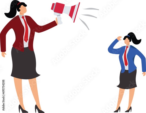 Slavery, Manager,Subordination,Bossy,Anger,Displeased, Businesswoman