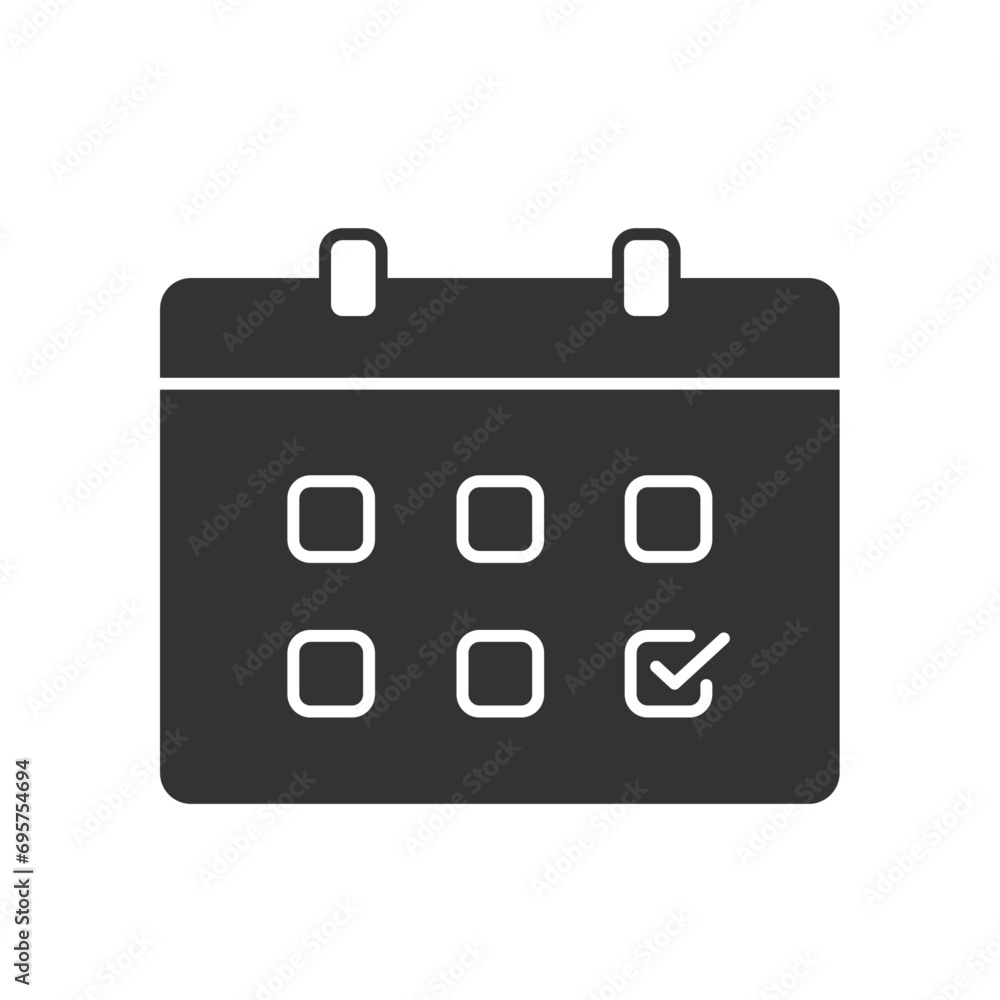 Calendar Icon. Editable Symbol. For Mobile App and Web Design. Stock illustration Calendar Icon. Editable Symbol. For Mobile App and Web Design. Stock illustration