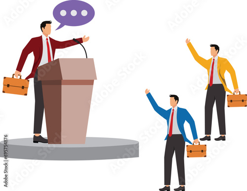 Businessman Presentation, Public Speaker, Presentation Speech, Speech,