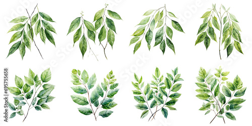 ash trees and willow leaves Artificial Intelligence Generative