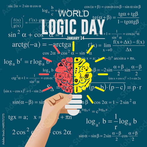 Vector illustration of Happy World Logic Day
