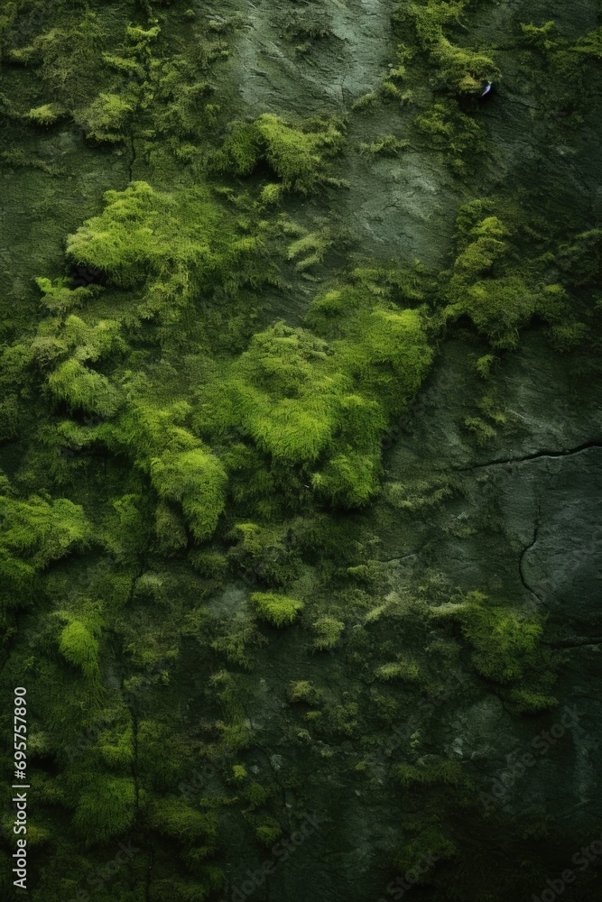 A person standing in front of a moss covered wall holding an umbrella. This image can be used to depict solitude, protection, or a peaceful moment in nature