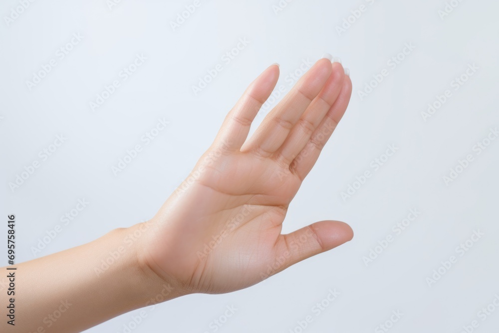 A person holding their hand out in the air. Can be used to symbolize help, support, or assistance A person holding their hand out in the air. Can be used to symbolize help, support, or assistance