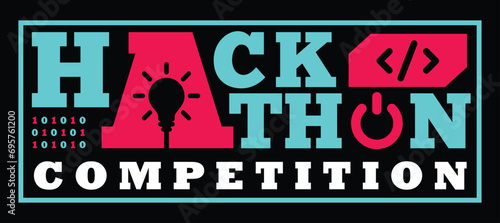 Hackathon or Information Technology Idea Competition or Coding Competition Logo