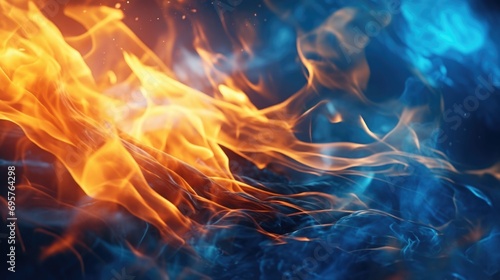 Close up shot of a fiery blaze on a black background. Perfect for adding warmth and intensity to any project