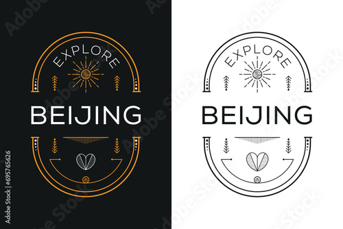 Beijing City Design, Vector illustration.