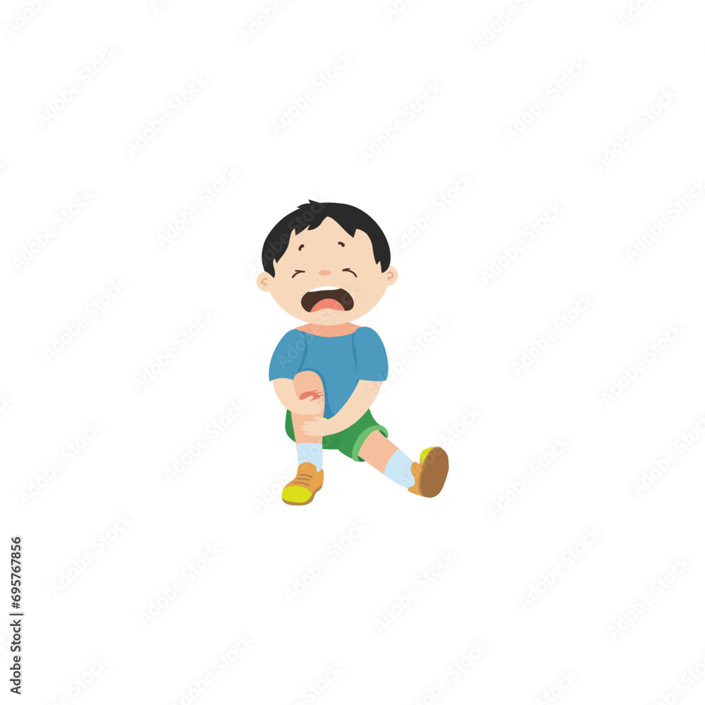 set of little boy playing vector poses people set of little boy playing vector poses people