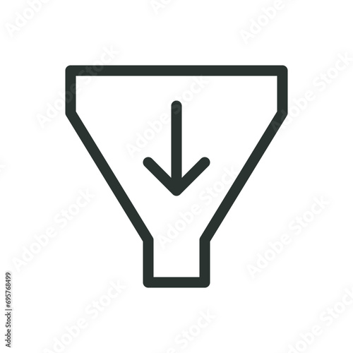 Lead conversion isolated icon, leads flow vector icon with editable stroke