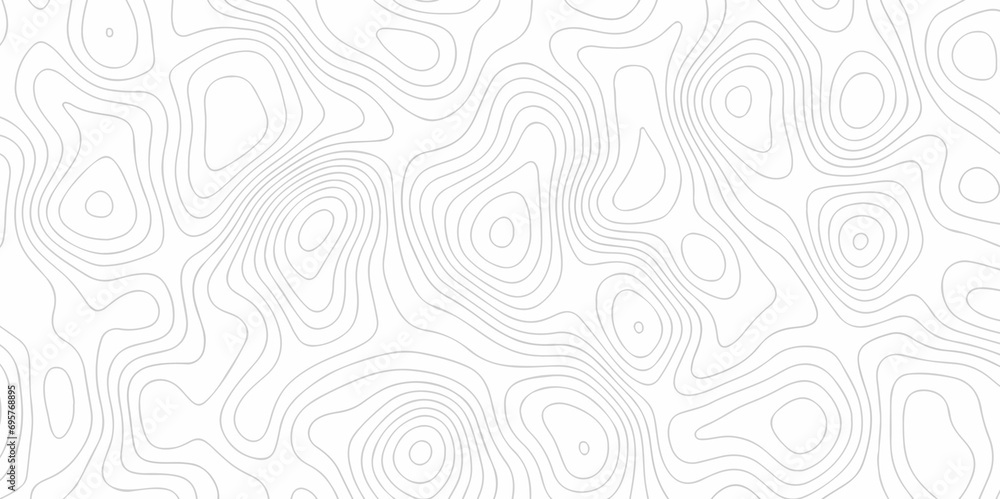 Fototapeta premium Abstract background with waves Geographic mountain relief. Abstract lines background. Contour maps. Vector illustration, Topo contour map on white background, Topographic contour lines.
