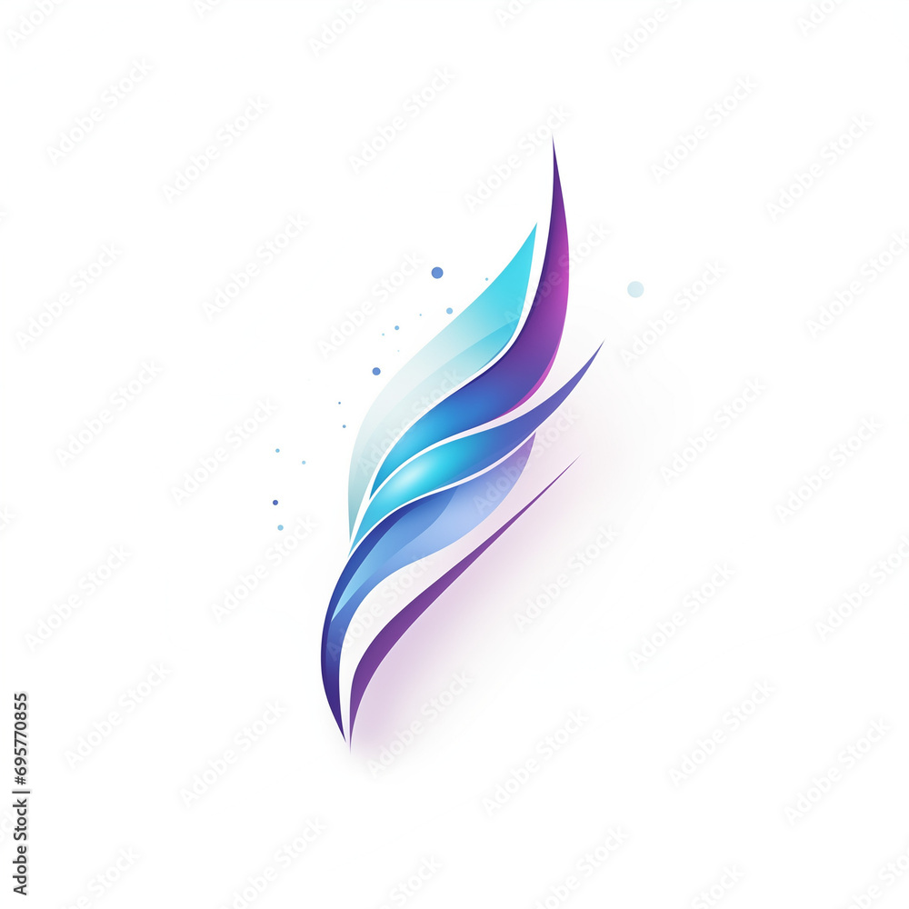 Contemporary Abstract Design Logo Featuring Pen Element Contemporary Abstract Design Logo Featuring Pen Element