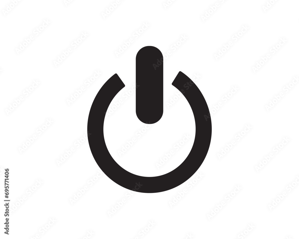 Power icon vector symbol design illustration Power icon vector symbol design illustration