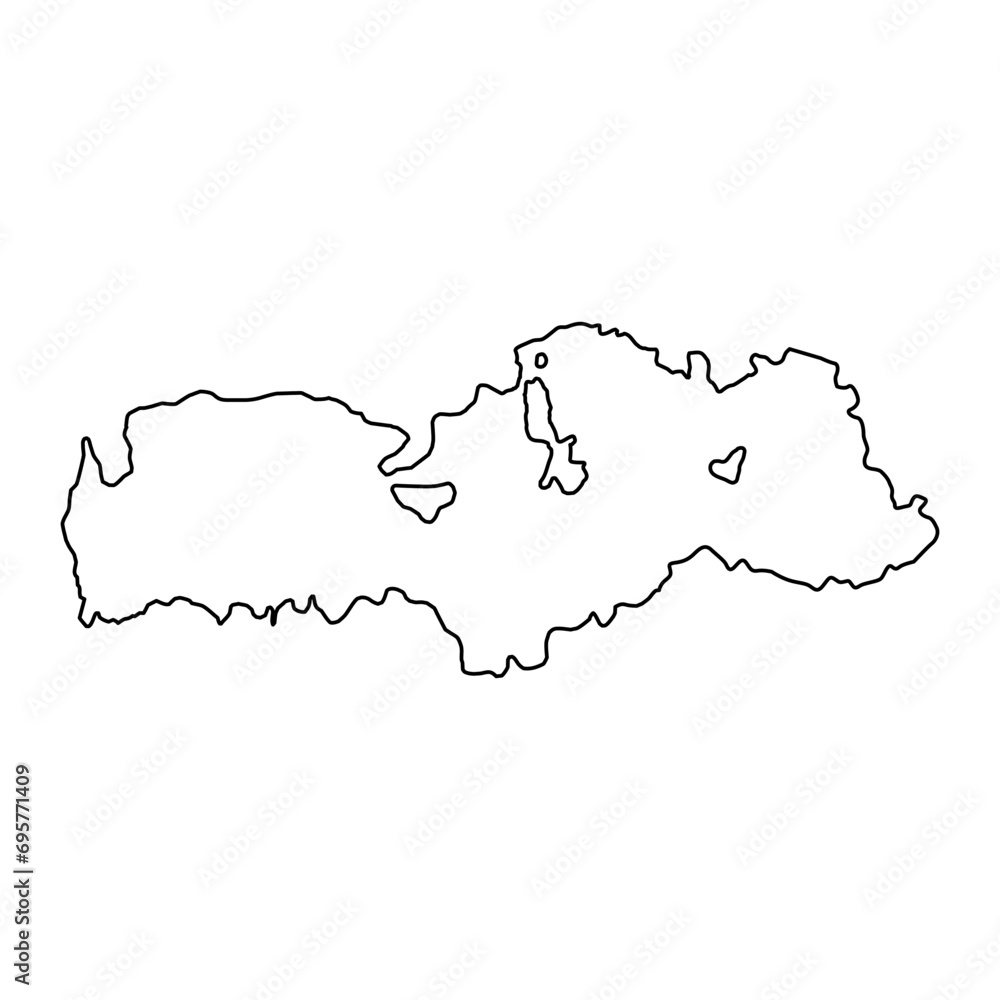 Batken region map, administrative division of Kyrgyzstan. Vector illustration. Batken region map, administrative division of Kyrgyzstan. Vector illustration.
