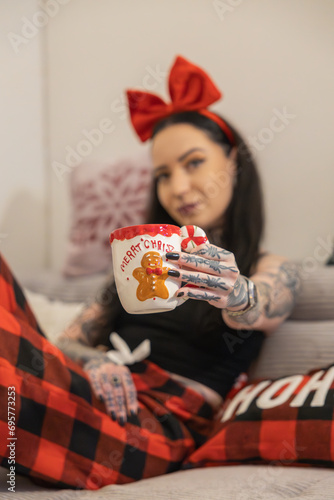 Christmas woman