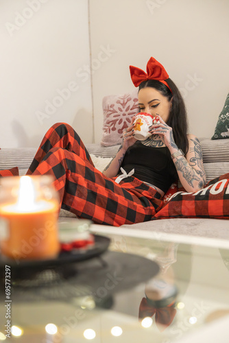 Christmas woman