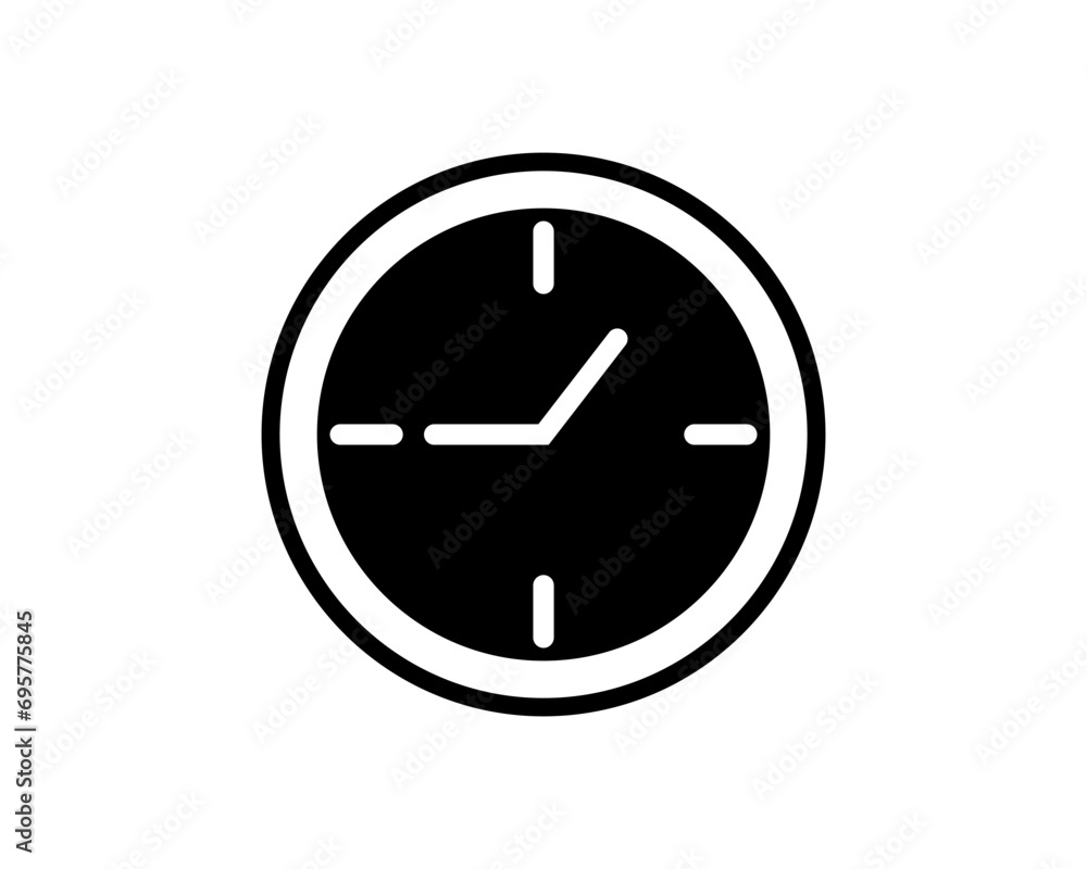 Watch clock icon vector symbol design illustration Watch clock icon vector symbol design illustration
