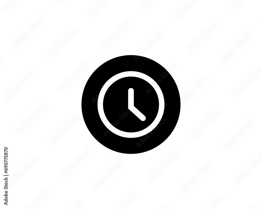 Watch clock icon vector symbol design illustration Watch clock icon vector symbol design illustration