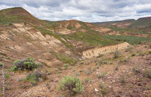 The View from Mascall Overlook in John Day Fossil Beds National Monument