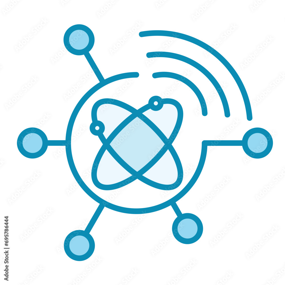 Quantum Network Icon Quantum Network Icon