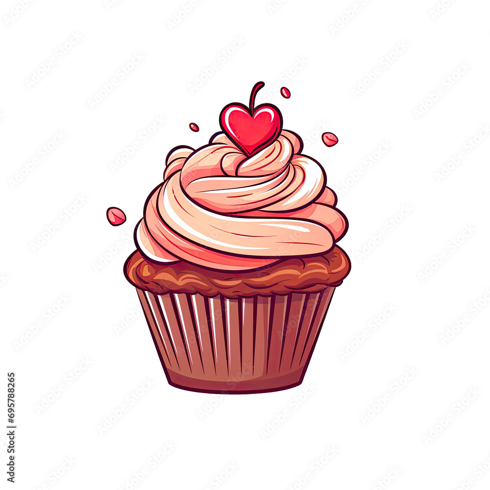 valentine cupcake