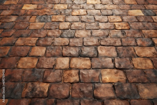 Brick floor background, texture