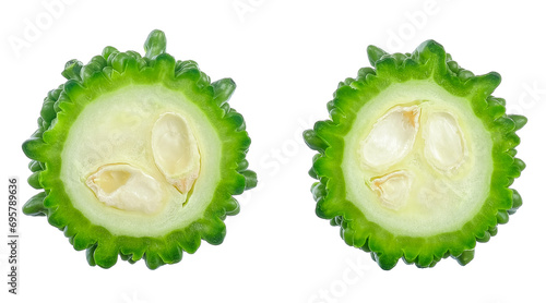 Fotografi Bitter gourd isolated on white background