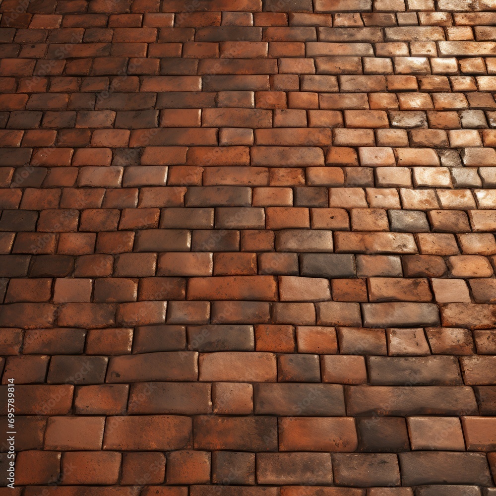 Brick floor background Brick floor background