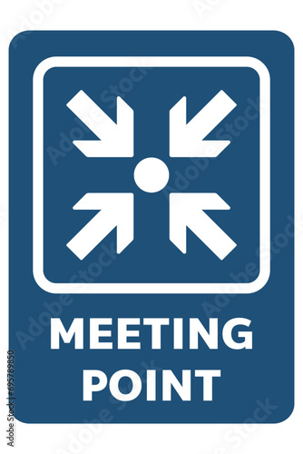 Free Download meeting point sign for the meeting of group of people - GFXLoad