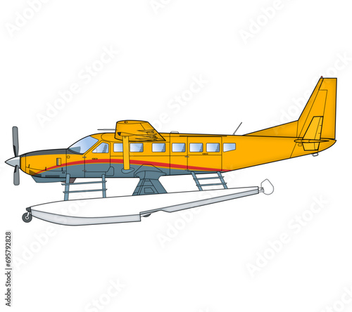 Einmotoriges Wasserflugzeug
