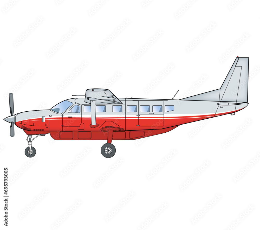 Einmotoriges Turbinen-Transportflugzeug Einmotoriges Turbinen-Transportflugzeug