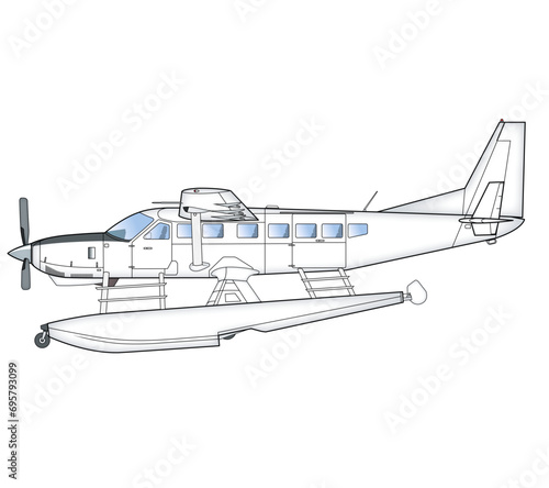 Einmotoriges Wasserflugzeug