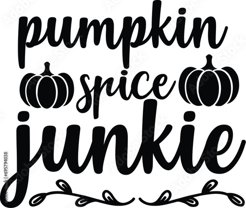 pumpkin spice junkie svg