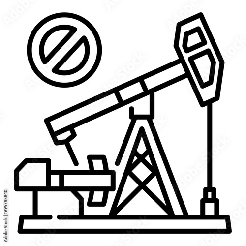 Fossil fuel line icon © My Ho