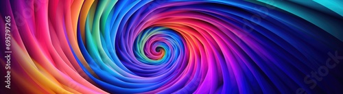 Psychedelic spiral whirl with mind bending twist
