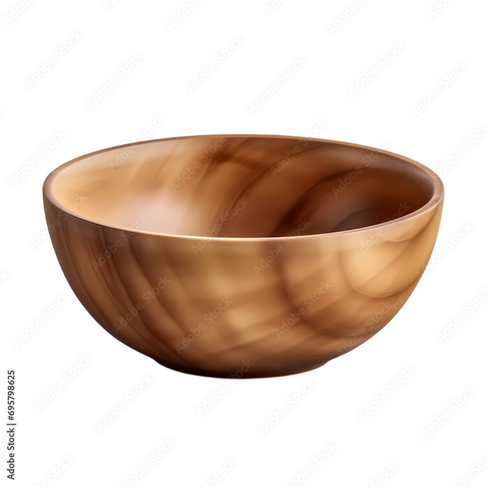 Wooden bowl isolated on transparent background Wooden bowl isolated on transparent background