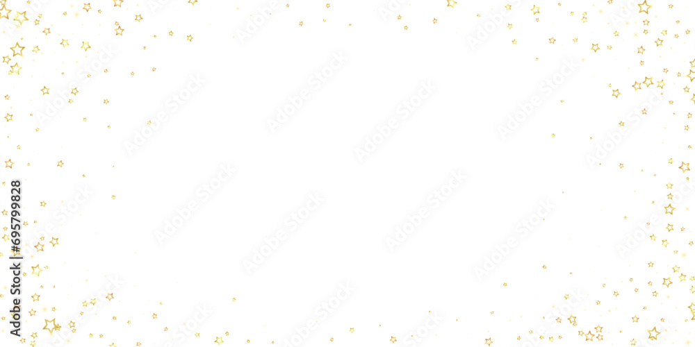 Gold sparkling star confetti. Gold sparkling star confetti.