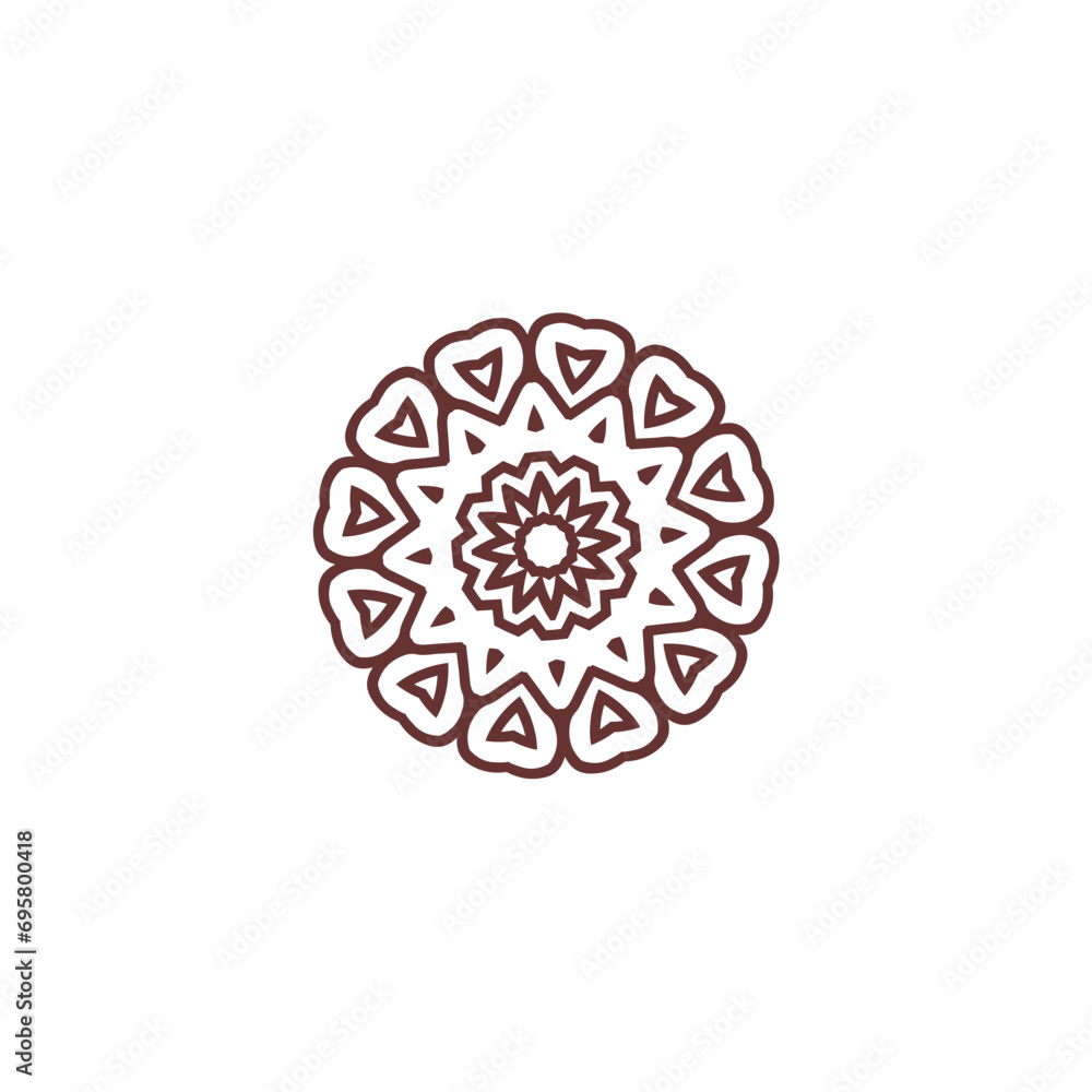 set of mandala poses in brown brown set of mandala poses in brown brown